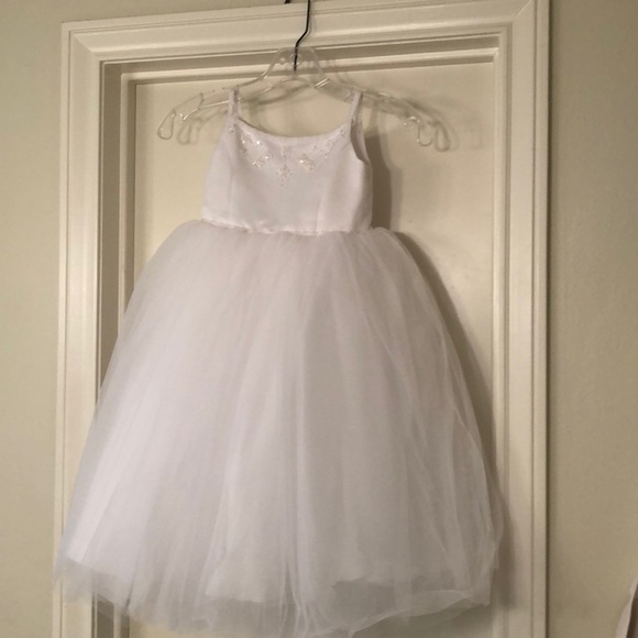 David's Bridal Other - White flower girl dress
